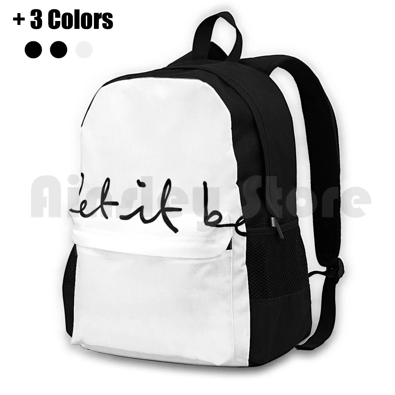 There Will Be An Answer Outdoor Hiking Backpack Waterproof Camping Travel The Music Lyrics Handwriting