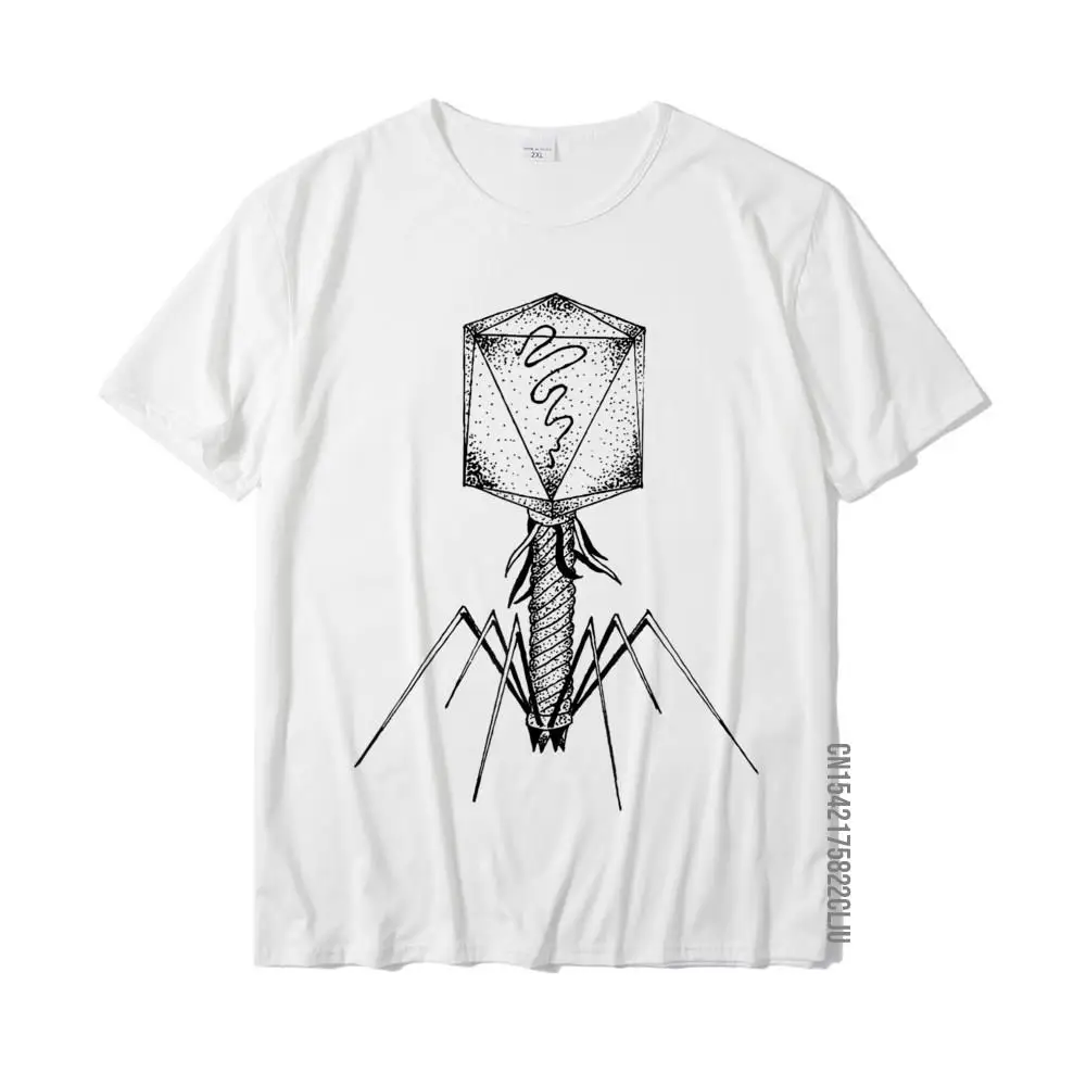 Funny Virology Microbiology Bacteriophage Biology T Shirt New Coming Student Tshirts Cotton Tops Shirt Casual