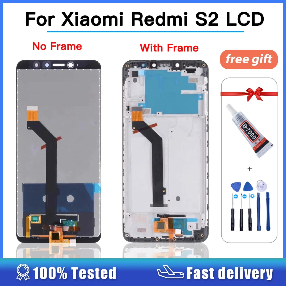 

Original Tested For Xiaomi Redmi S2 LCD Display Touch Screen Digitizer Assembly with Frame For redmi s2 lcd Phone Pantalla
