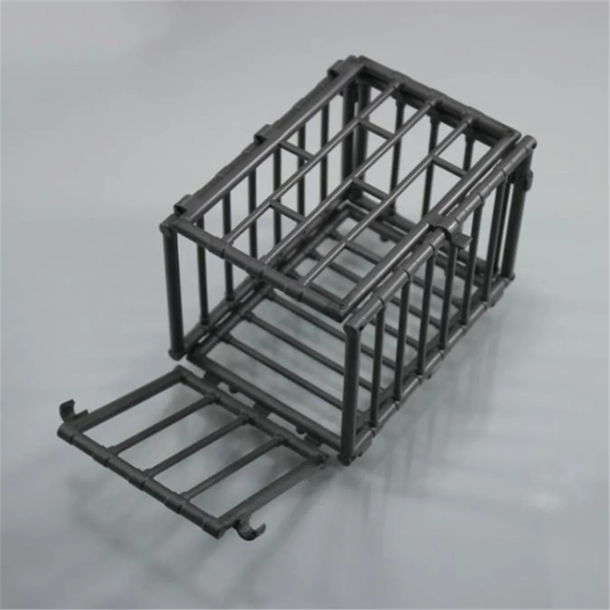 1/6 Scale Scene Plastic Black Animal Cage Model For 12'' Action Figure Diagram