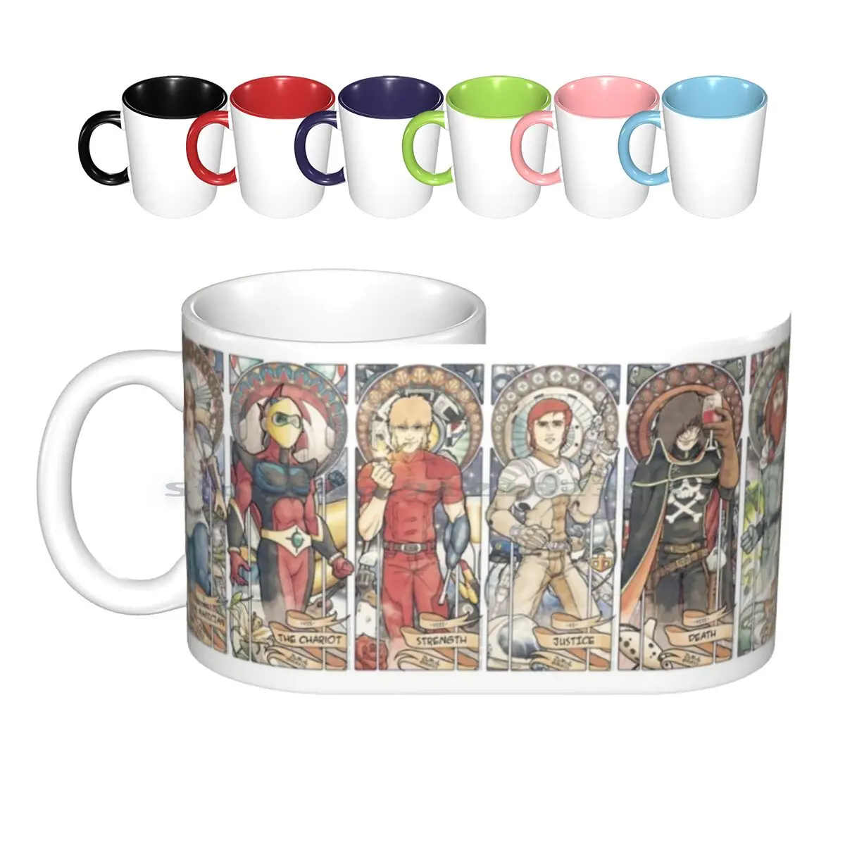 The Sh?nen # 4 ( Zemial ) Ceramic Mugs Coffee Cups Milk Tea Mug Geek Animates Manga Comics Mucha Fanart Tarot Science Fiction