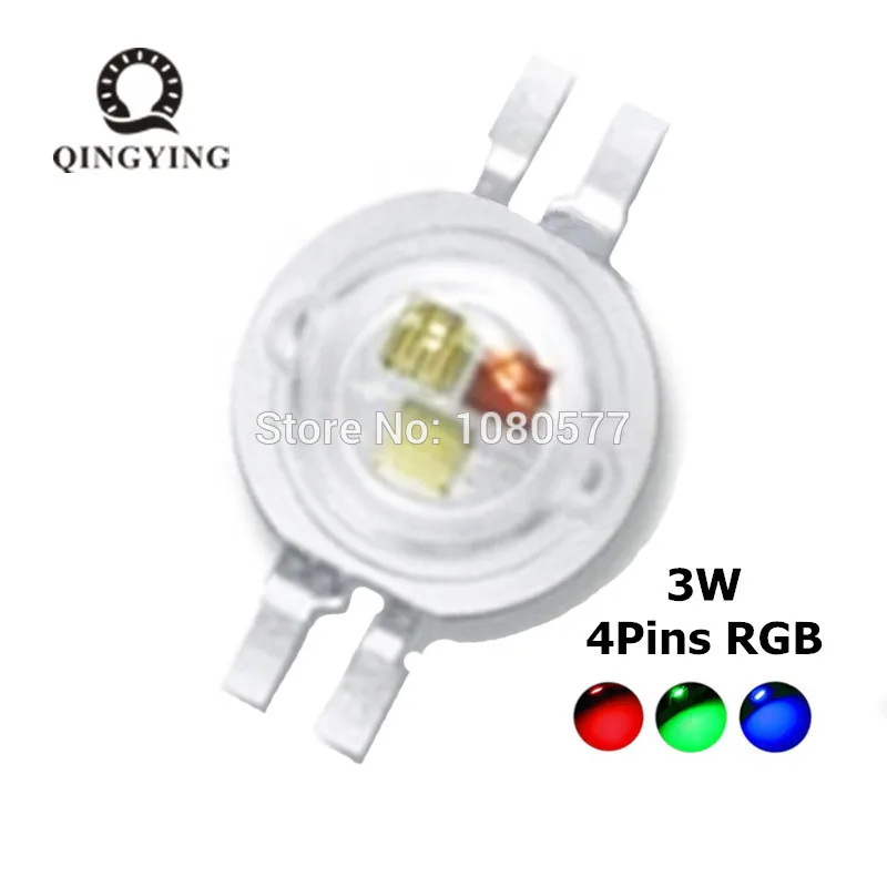 10-50pcs High Power RGB LED RGB RGBW RGBWY RGBWYV 3W 4W 15W 18W molding LED Stage lights Source 4 6 8 10 12 pin