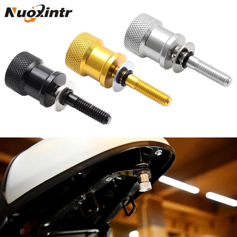 Nuoxintr Motorcycle Tool Free Seat Bolt Scramble Seat Bolt Removal Tool-less Rear Passenger Seat FOR BMW R NINE T PURE Aluminum