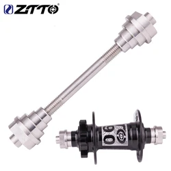 ZTTO Front hub Truing Stand Adapter Tool 20mm 15mm 12mm wheel to 9mm QR Thru Axle Adaptor 100x15 100x12 to 9mm Quick Release hub