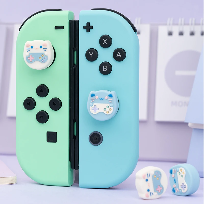 Joy-Conコントローラー用の親指のソフトコントロールキャップ,Nintendo Switch用の保護ケース