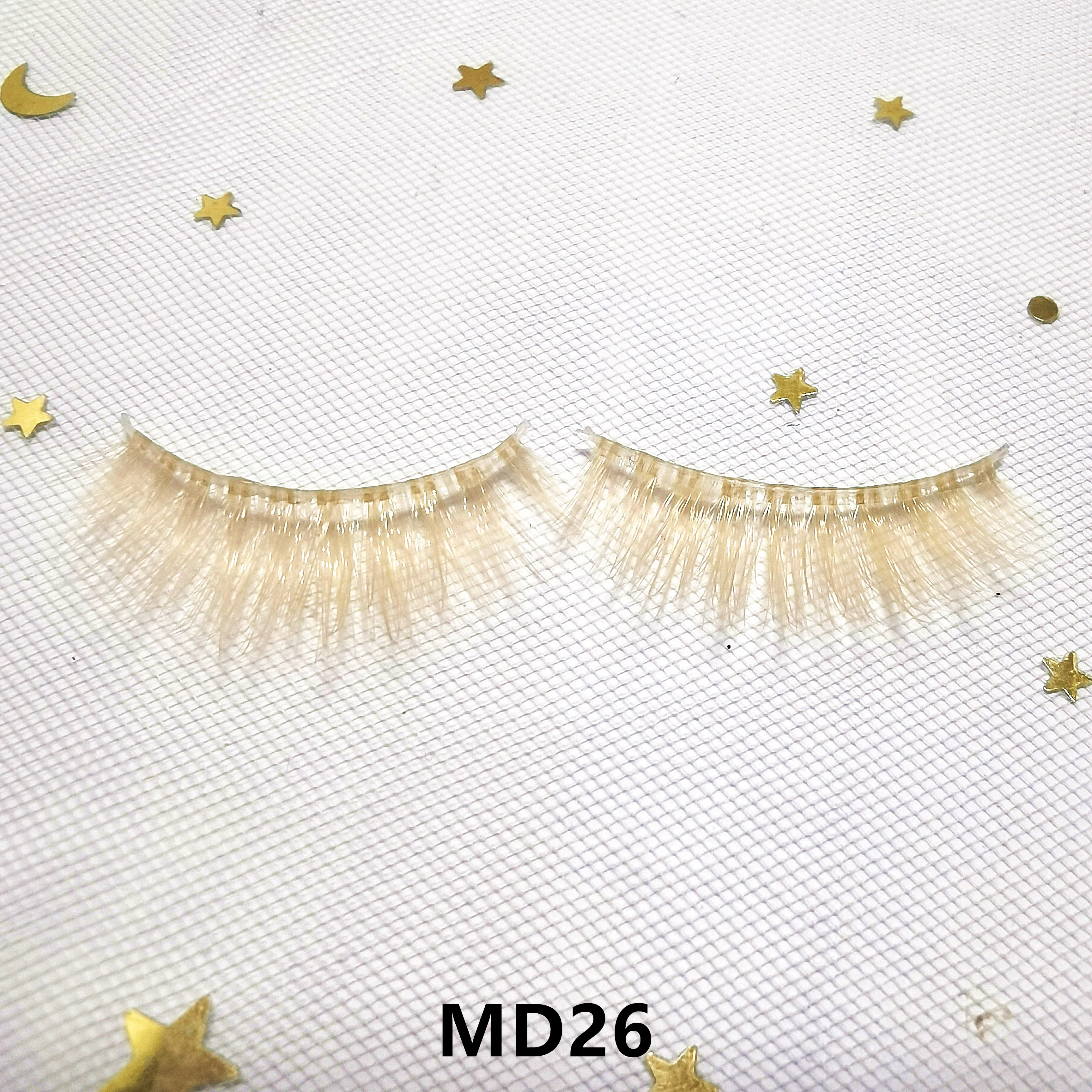 3D Color Eyelash Cosplay Colorful Eyelashes False lashes Faux Mink Natural Long fluffy Style Eye lash Extension Makeup Halloween