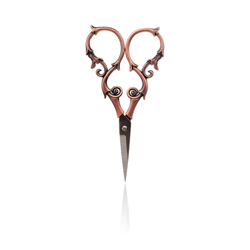 1 sztuk Retro stal nierdzewna nożyczki do szycia Vintage nożyczki do haftu krawiecki nożyczek stylizacja nici nożyczki nożyce — zdjęcie 5