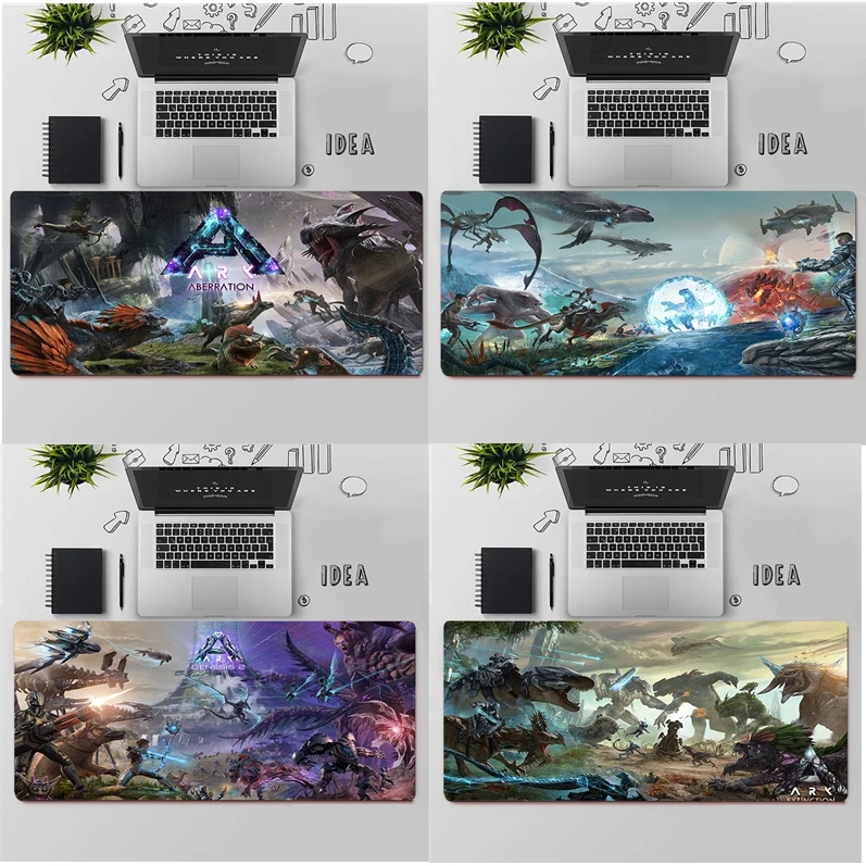 Alfombrilla de ratón para juegos, alfombrilla grande para ratón, alfombrilla para ratón de ordenador, alfombrilla grande para teclado, alfombrilla de escritorio, alfombrilla para ratón Ark Survival Evolved XXL