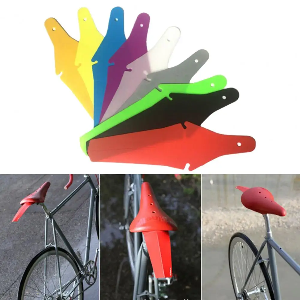 Rear Mudguard Durable Bike Mudguard Plastic Anti Rust  Practical Good Toughness Rear Mudguard