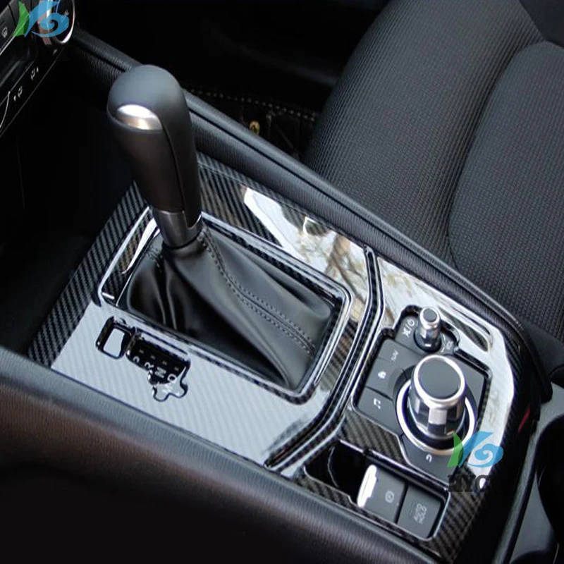 

FIT For Mazda CX5 CX-5 CX 5 2017 2018 2019 Accessories Interior Handbrake Switch Decorative Panel Gear Shift Trim Frame Sticker