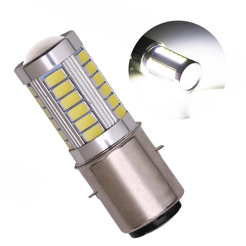 1PCS BA20D LED Motorcycle Headlight Bulb H6M Led Motorbike Front Fog Head light Lamp BA20D Headlight Bulb 12V