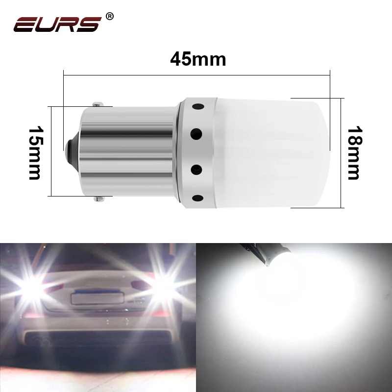 1pcs BA15S 1156 P21W 1157 BAY15D LED Car Brake Bulbs Turn Signals Auto Backup Reverse Bulb Lamp Daytime Running Lights White Red