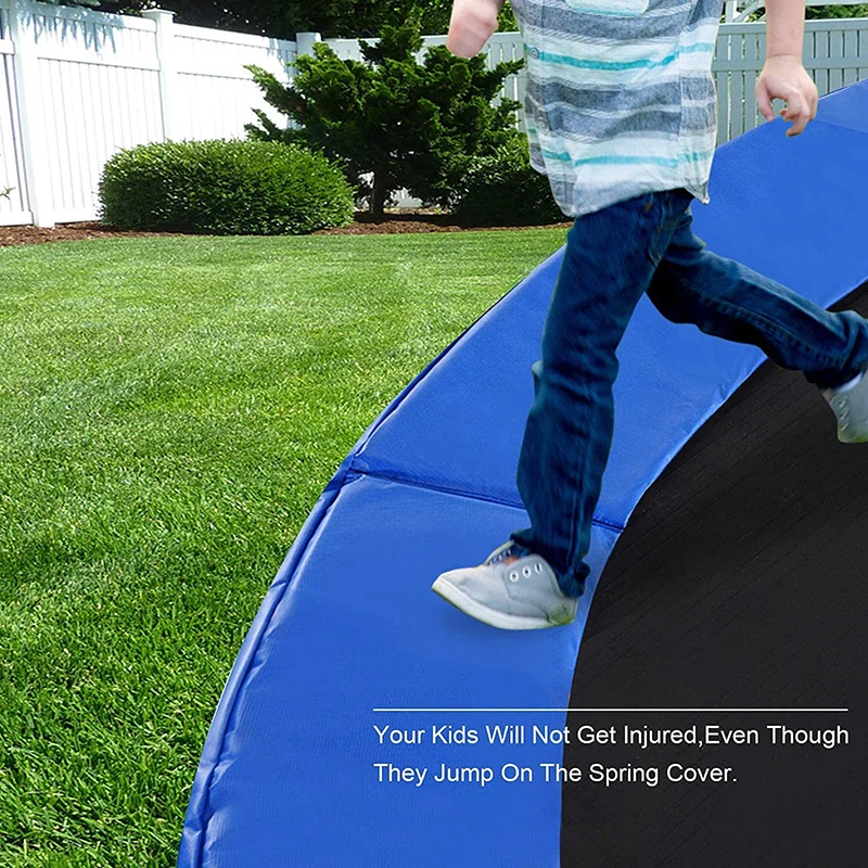 10/12 Feet Trampoline Protection Mat Round Spring Protection Cover Trampoline Safety Water-Resistant Pad Trampoline Accessories