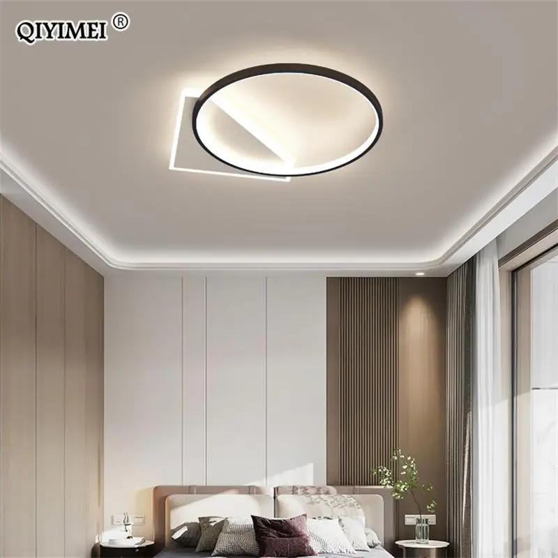 Modern LED Ceiling Lights For Bedroom Study Living Room Indoor Round Lighting Lamps Decoration Luminaria Lustres Lamparas Avize