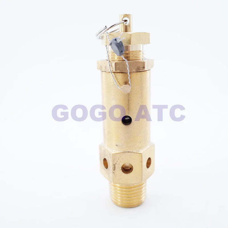 Brass Air Compressor Safety valve 20bar/25bar/30bar/40bar high pressure air pressure relief valve vent male 1/2 BSP thread