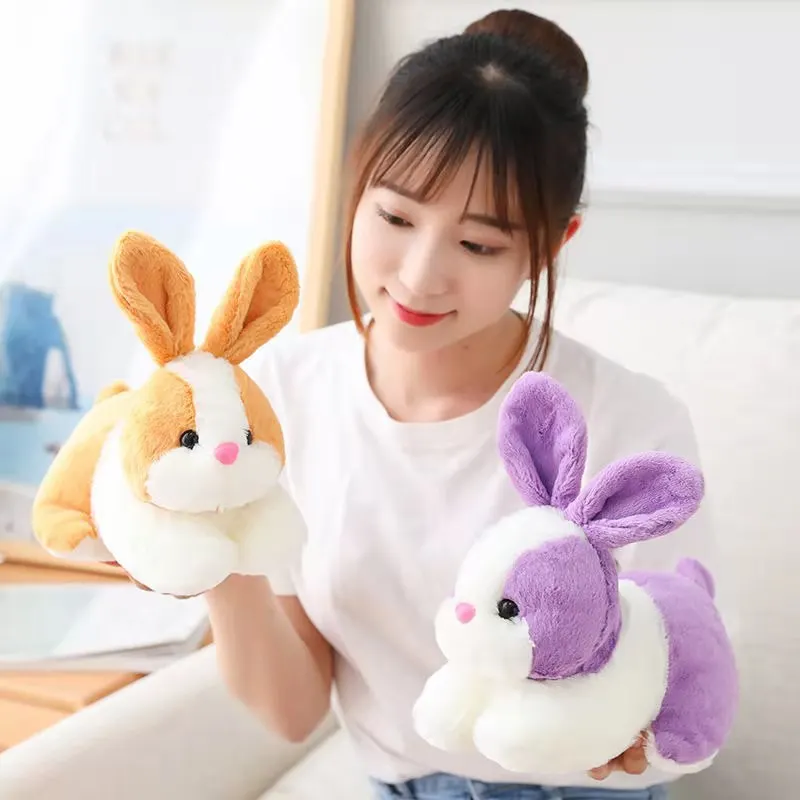 22Cm Mô Phỏng Thỏ Kawaii Sang Trọng Búp Bê Nhồi Bông Dễ Thương Thực Tế Động Vật Thỏ Sang Trọng Đồ Chơi Trang Trí Nhà Hoạt Hình Trẻ Em Quà Tặng