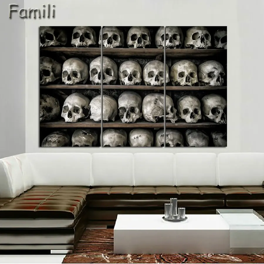 

Printed skull picture Canvas Painting modern decoration wall art decor for living room home Canvas Print art unframed