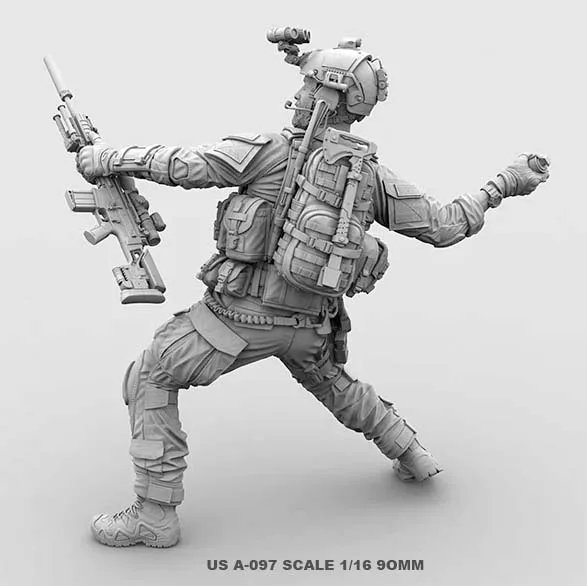 1/16  USA Resin Soldier Figure Kits Special forces Model  Colorless And Self-assembled  A-97