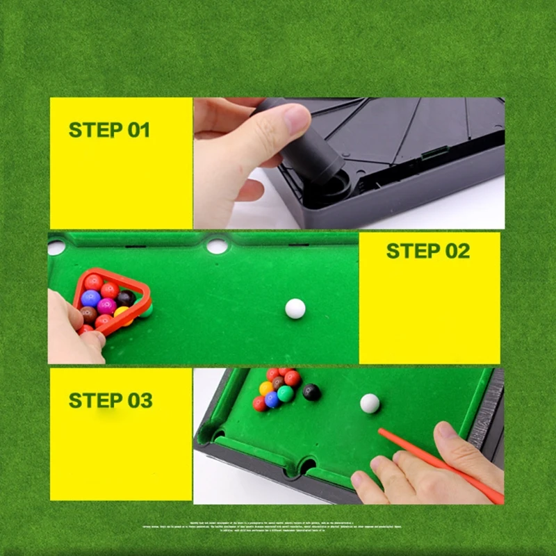 Mini Table de billard avec 2 bâtons et boules, anti-Stress, pour la maison et le bureau