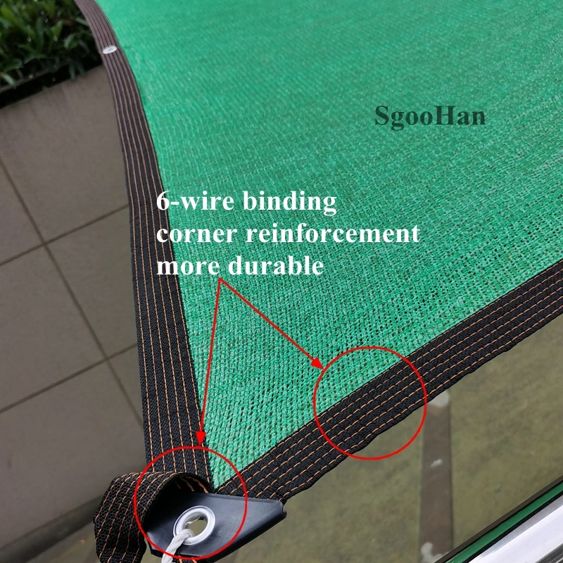 Anti-uv HDPE Grüne Sonne Schattierung Net Außen Sonnenschirm Net Garten Shelter Baldachin Sukkulente Pavillon Balkon Schatten Netting Tuch