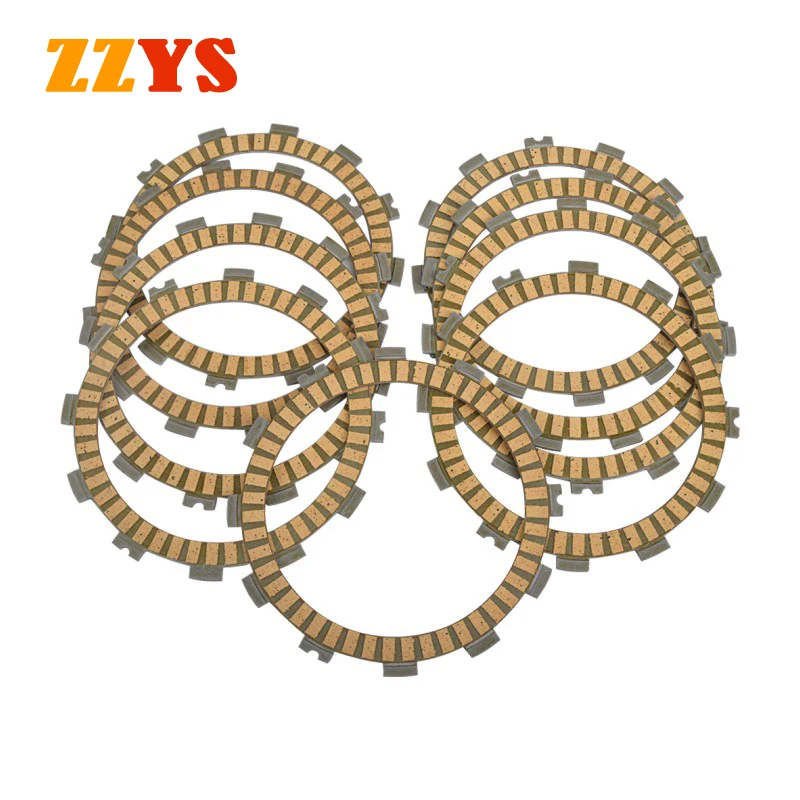 9pcs Set Motorcycle Clutch Friction Plate Kit For Kawasaki Ninja ZX6R ZX6RR ZZR600 ZX 600 636 Z750 Z750S Z800