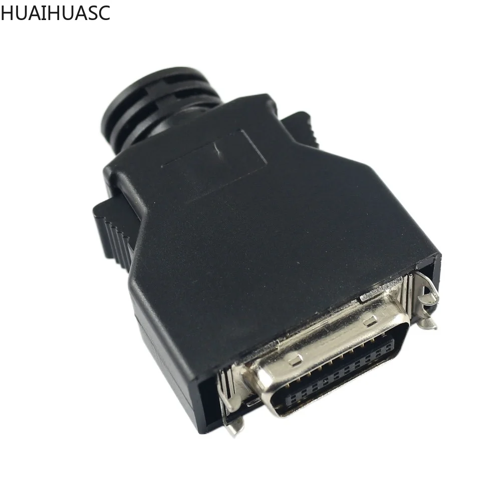 1Pcs SCSI 20 Pin MDR Male CN Solder Plug Connector Shell Kit