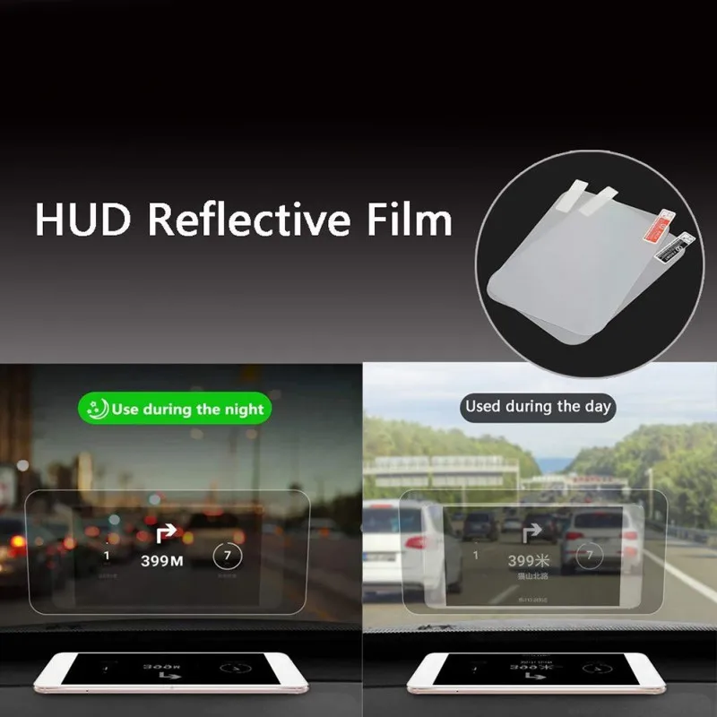 New car  Head-up Display Reflective Film Projection Universal Mobile Phone Navigation Projection Film Reflective Film