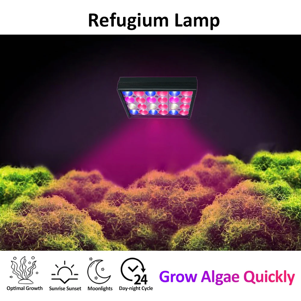 PopBloom LED Aquarium Grow Light, LED Lighting, Refugium Lamp, Lighting for Seaweed Filter, Refuge S16