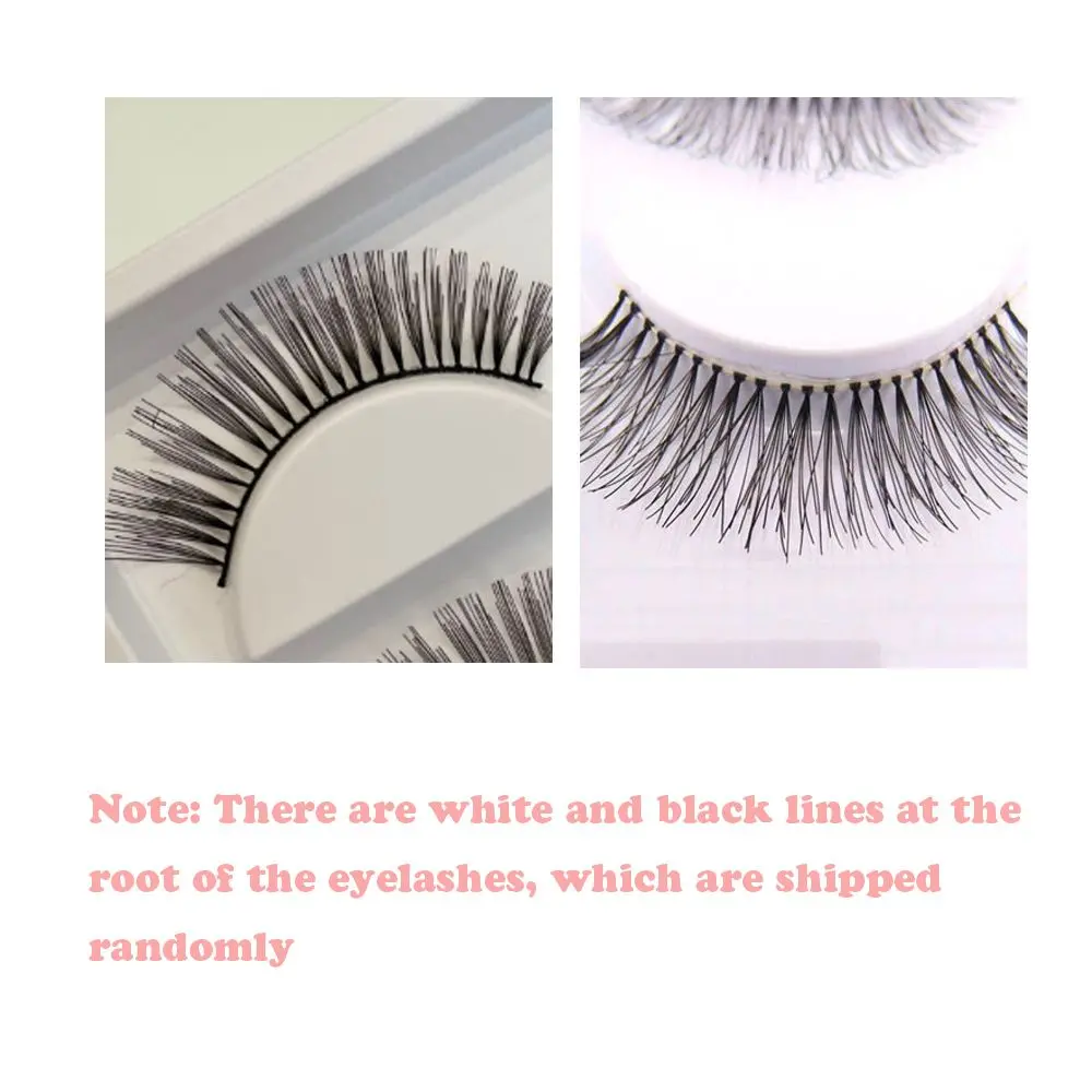 5 Pairs Makeup Natural Cross Handmade Black Eye Lashes Extension False  Eyelashes