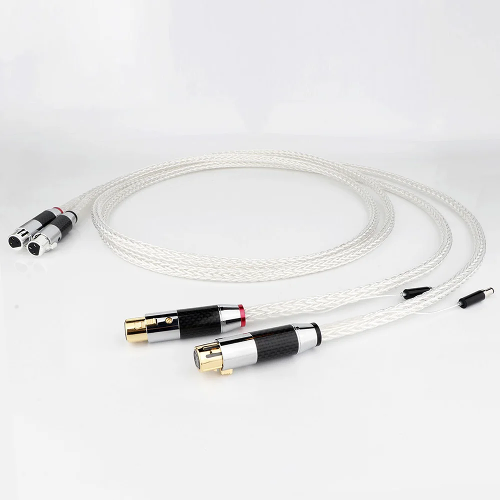 

Preffair 8AG OCC Copper with 4Pin Female to 3Pin Female XLR connector Cable Hi-end HiFi Audio Speaker Signal Interconnect Cable