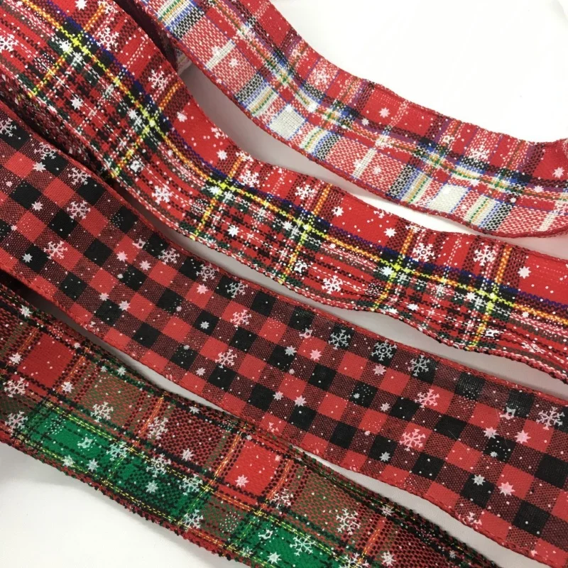 6 centimetri 2Y Wired Tartan Percalle Nastro di Stoffa Scozzese per Fatti A Mano del Mestiere Del Regalo Floreale di trasporto Imballaggio