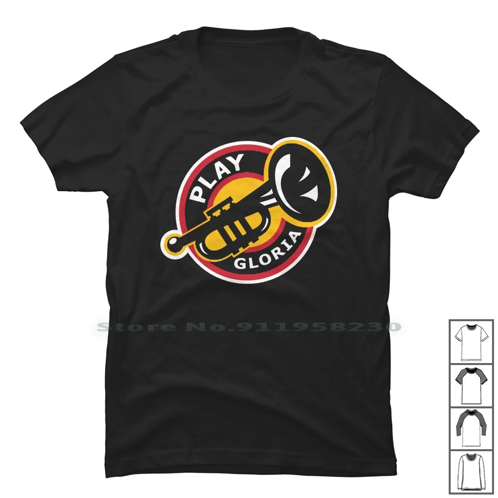 Play Gloria T Shirt 100% Cotton Illustration Popular Trend Music Some Play Logo Pet End Me Go Music