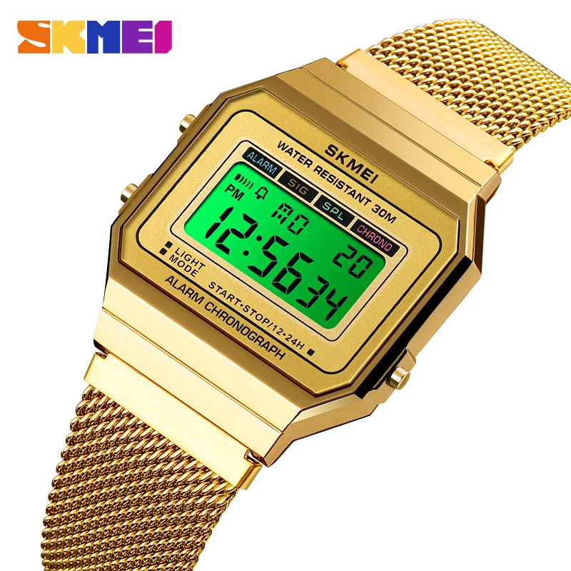 SKMEI Electronic Men\'s Sport Watches LED Stopwatch Student Alarm Clock reloj hombre 1660 Fashion Man Digital Watches 2020 Modren