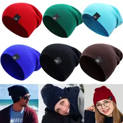 High Quality Ladies Casual Cap Solid Cute Winter Autumn Hats Warmer Bonnet Female Beanie Caps Knitted Beanies