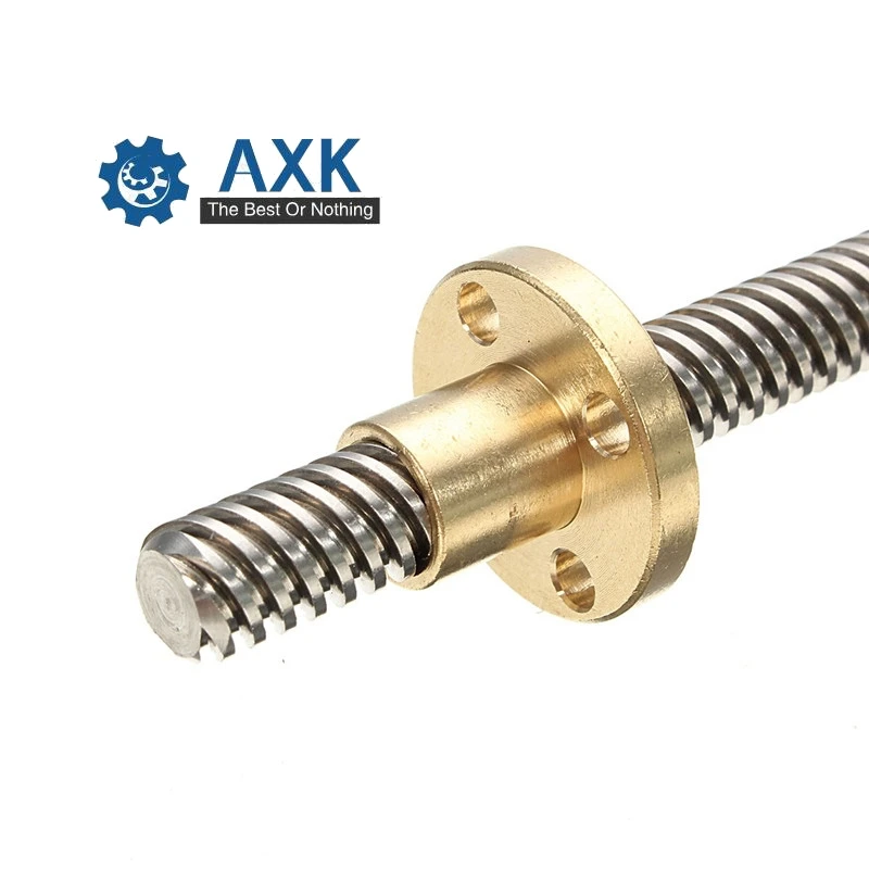 304 stainless steel Right T12 length 100 200 300 400 500 600 700 800 1000mm lead 2 4 8 10 12 14  spindle screw and nut