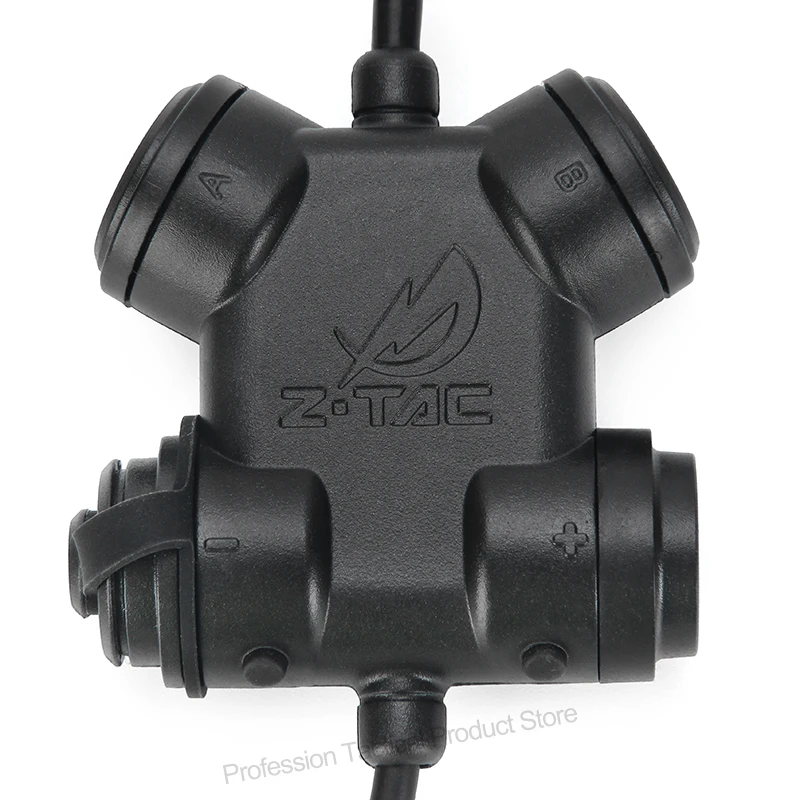 Z-TAC taktyczne Dual PTT Softai akcesoria słuchawki wojskowy Airsoft zestaw słuchawkowy dla polowanie strzelanie walkie-talkie Baofeng UV82