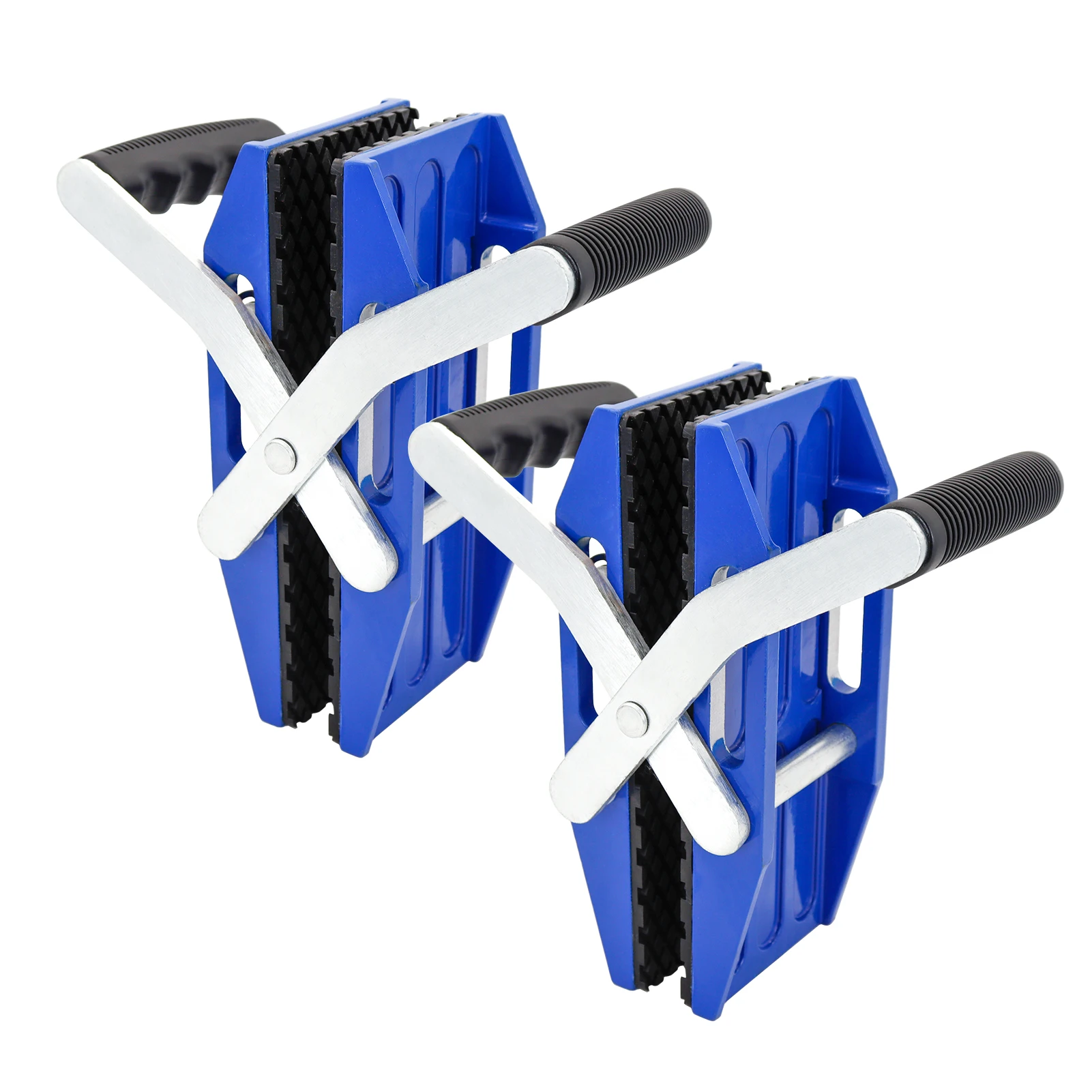 Double Handed Stone Carrying Clamps with Rubber-lined Porterage Tools for Transporting of Glass Slabs Metal Sheet Granite