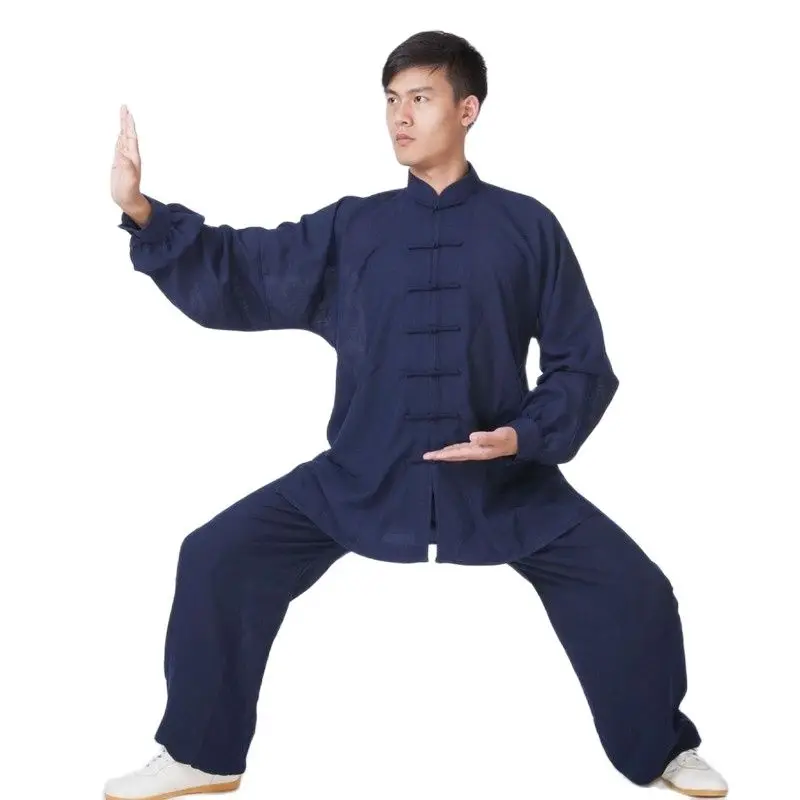 

Kung Fu Martial Arts Old Style Kung Fu Suit Wing Chun Tai Chi Uniforms 25 Colors Linen Shaolin Monk Wudang Taoist Clothes