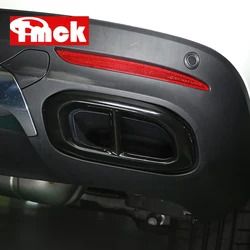 For Mercedes Benz GLE GLS GLC Class W167 V167 X167 X253 2020+ ABS Car Accessories Throat Muffler Exhaust Pipe Tail Cover Trim