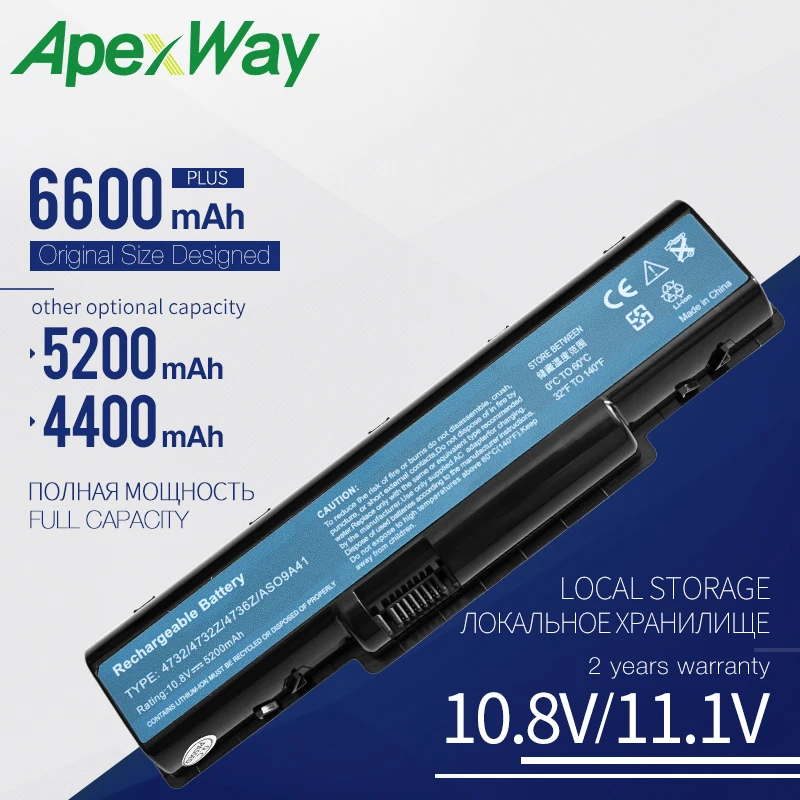 Laptop Battery For Acer emachines E525 E627 E725 D525 D725 D620 for aspire 5516 5517 4732 5532 5332 AS09A31 AS09A41 AS09A51