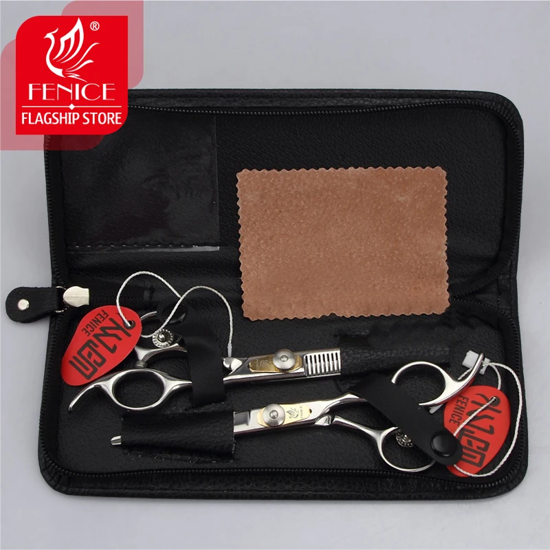Fenice JP440C Steel 6 inch Hair Cutting Thinning Scissors Set Professional Hairdressing Scissors Shears Set