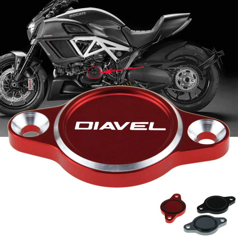 CNC Motorcycle Engine Oil Filter Cover Cap For Ducati DIAVEL 2010-2018 2011 2012 2013 2014 2015 2016 201