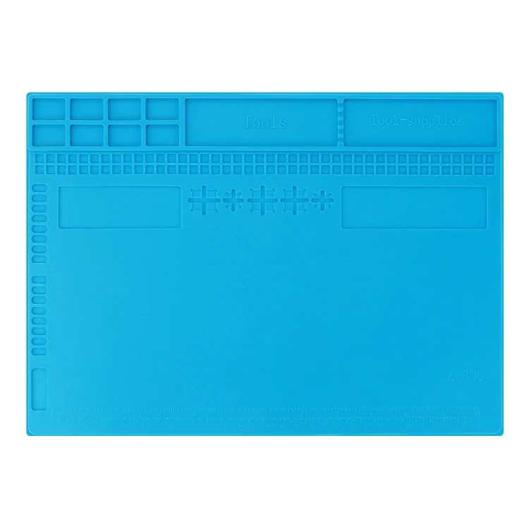 New 340*240mm Insulation Pad Heat-Resistant Silicon Soldering Mat BGA CPU Work Pad Desk Platform Solder Rework Repair Tool Mat