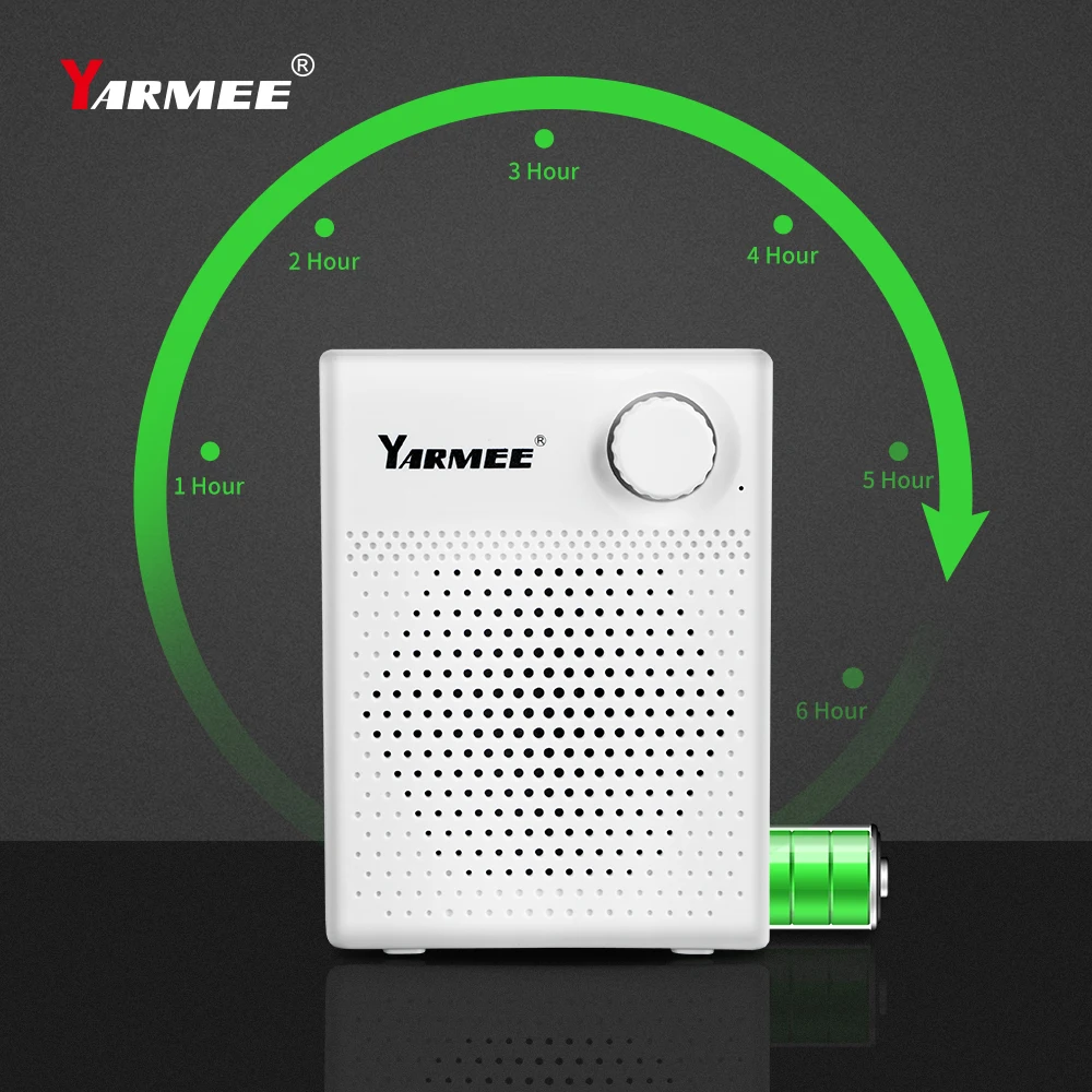 YARMEE Megafone Portátil Amplificador de Voz caixa de som Bluetooth Alto-falante USB Microfone Profissional Adequado Professor Instrutor Promoção