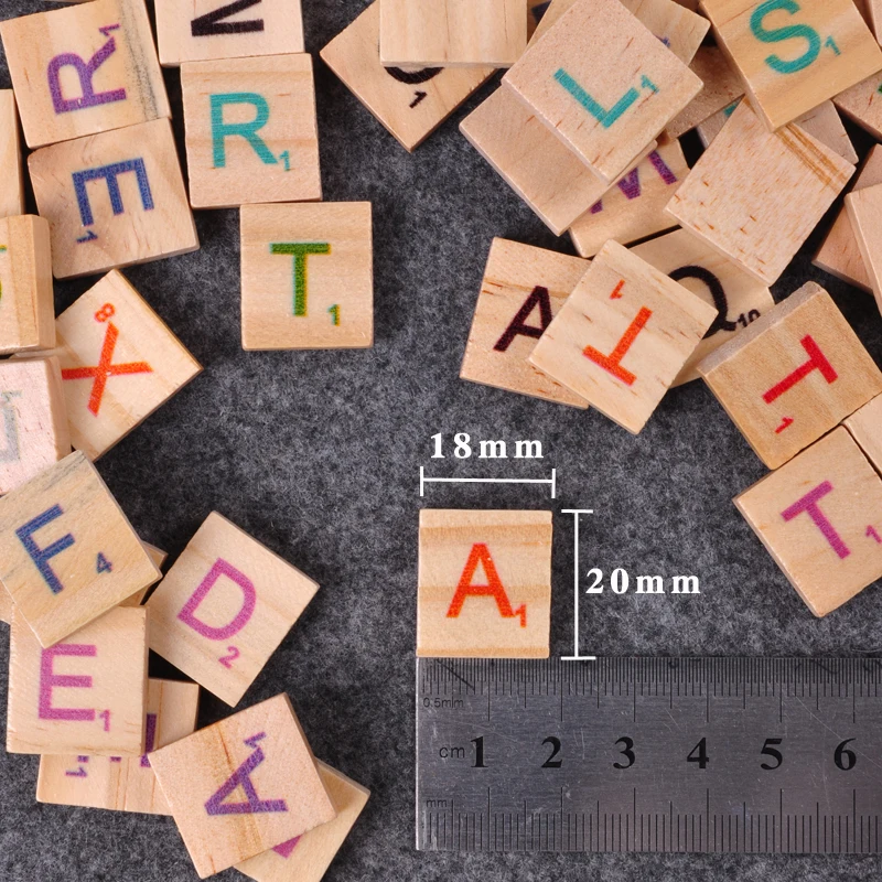 Rompecabezas Digital de madera para niños, 100 piezas, letras del alfabeto, números de colores