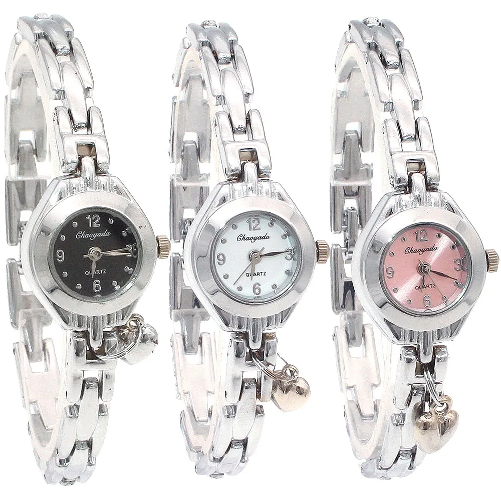 Delle donne Della Vigilanza Più Nobile di Modo Casual Wafer Design Rotondo Dial Bracelet Watch Mujor Al Quarzo Orologio Da Polso Femminile Relojes