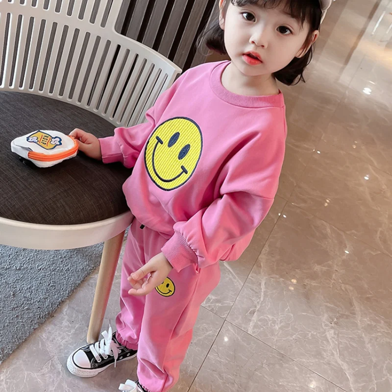 

Pullover Spring Summer Children's Clothes Set Baby Girls Sweatshirts + Pants 2pcs/Set Kids School Beach Outdoor Teenage Girl Clo