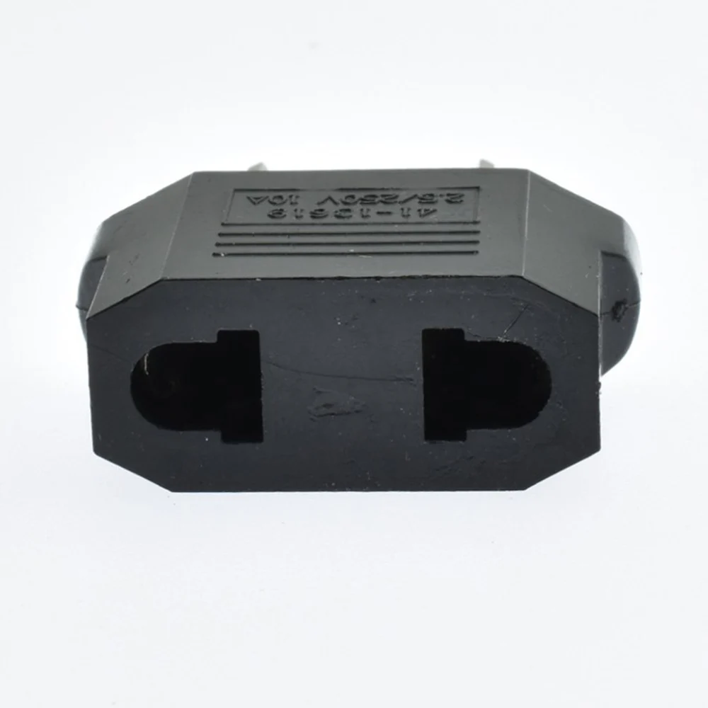 10 Stks/partij 2 Ronde 10 Een Ons Eu Plug Converter Travel Electrical Power Adapter Socket
