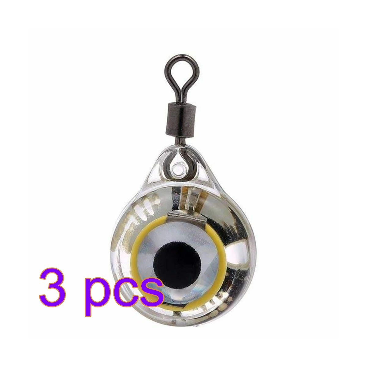 1/3/5pcs Mini Fishing Lure Light LED Deep Drop Underwater Eye Shape Fishing Squid Fishing Bait Luminous Lure for Attracting Fish