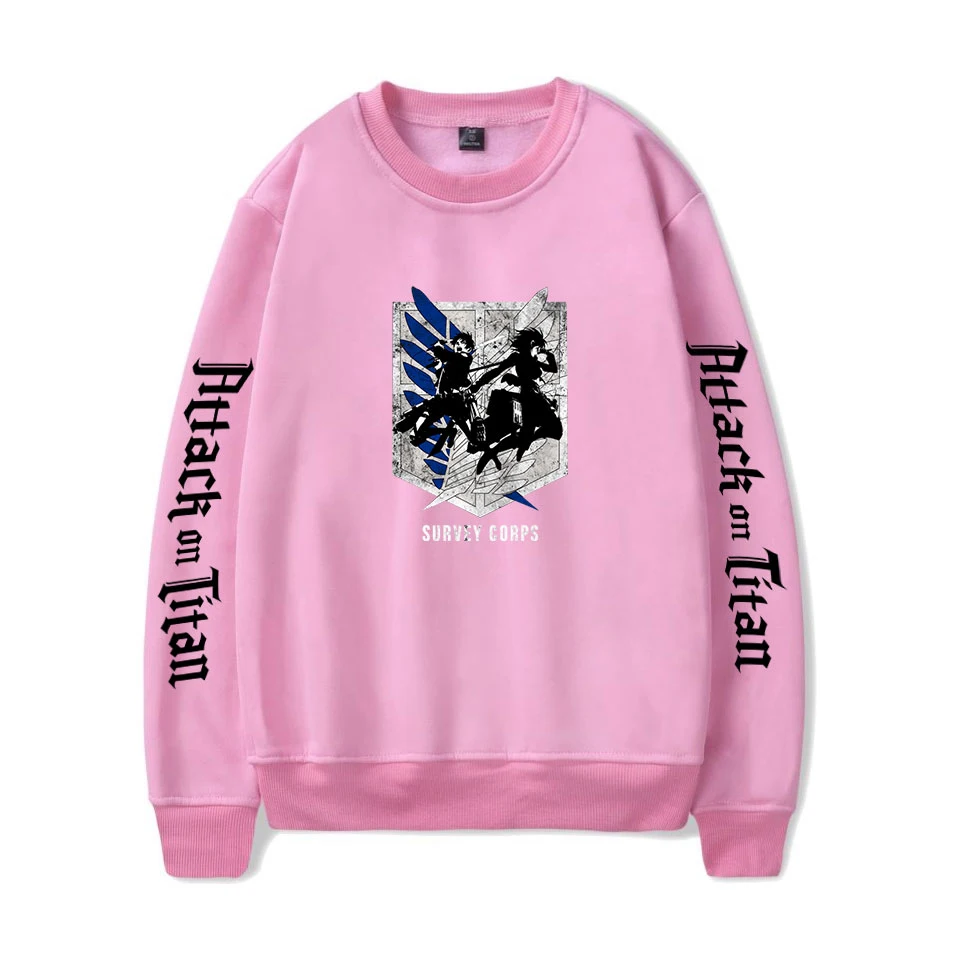 Mens Sweatshirts Attack On Titan Character Hoodies Autumn Spring Fleece Streetwear Hoody 2021 Male Loose Casual New Pullover